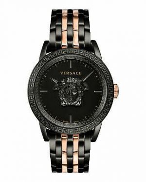 Mens Ion Plated  Black Versace Watches Palazzo Empire VERD00618