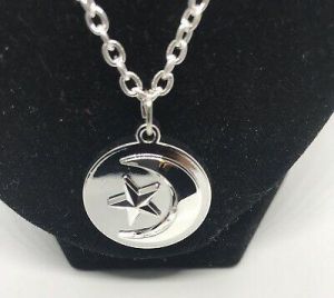 Nation of Islam Silver Crescent Necklace