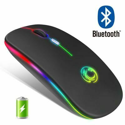 ShoppingMaster Gaming Wireless RGB Gaming Mouse Silent Rechargeable Computer PC Laptop Backlit Mice